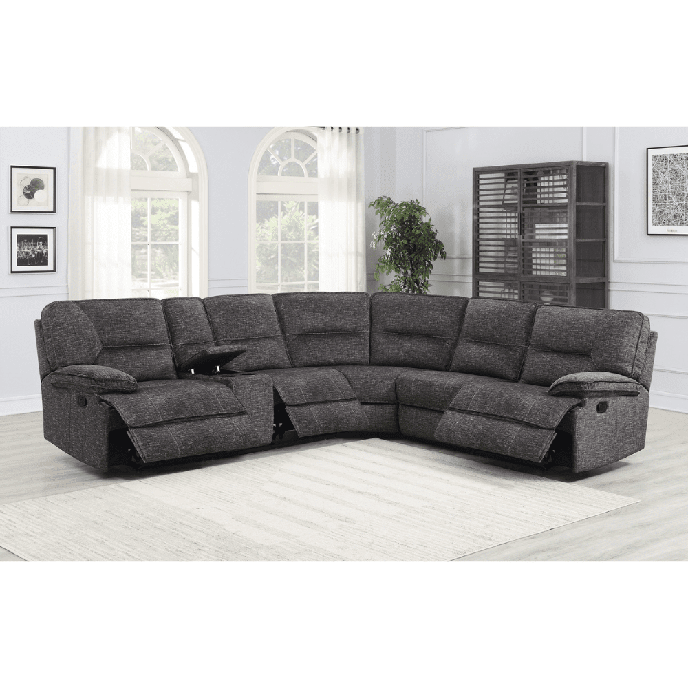 Allister Fabric Corner Recliner Lounge Suite